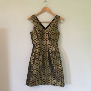 J. Crew Factory Dresses - Gold Dot Jacquard Dress J. Crew Factory Dresses - Gold Dot Jacquard Dress